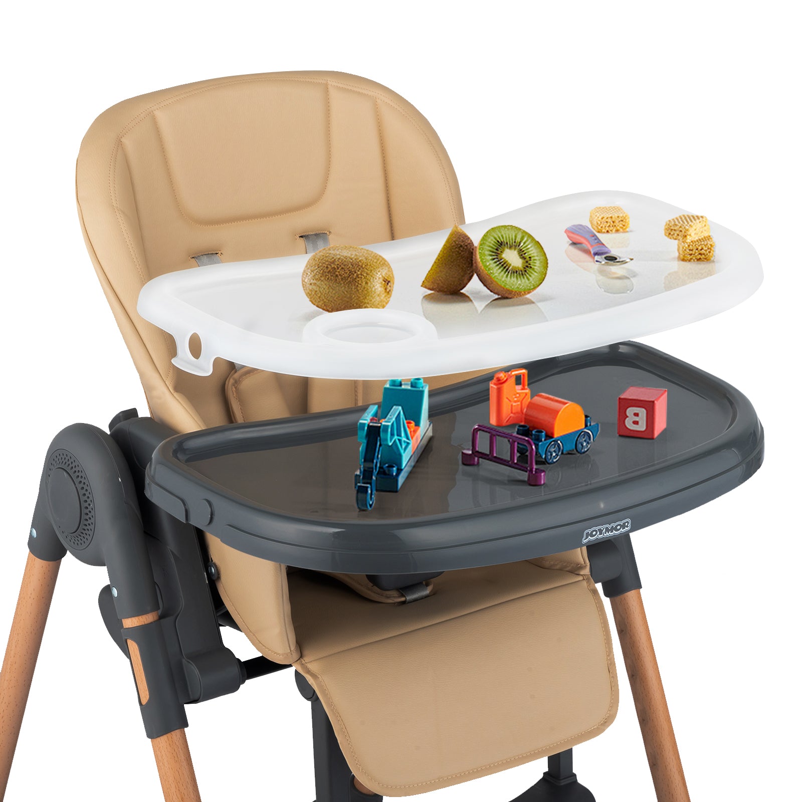 JOYMOR 4-in-1 Foldable Baby High Chair