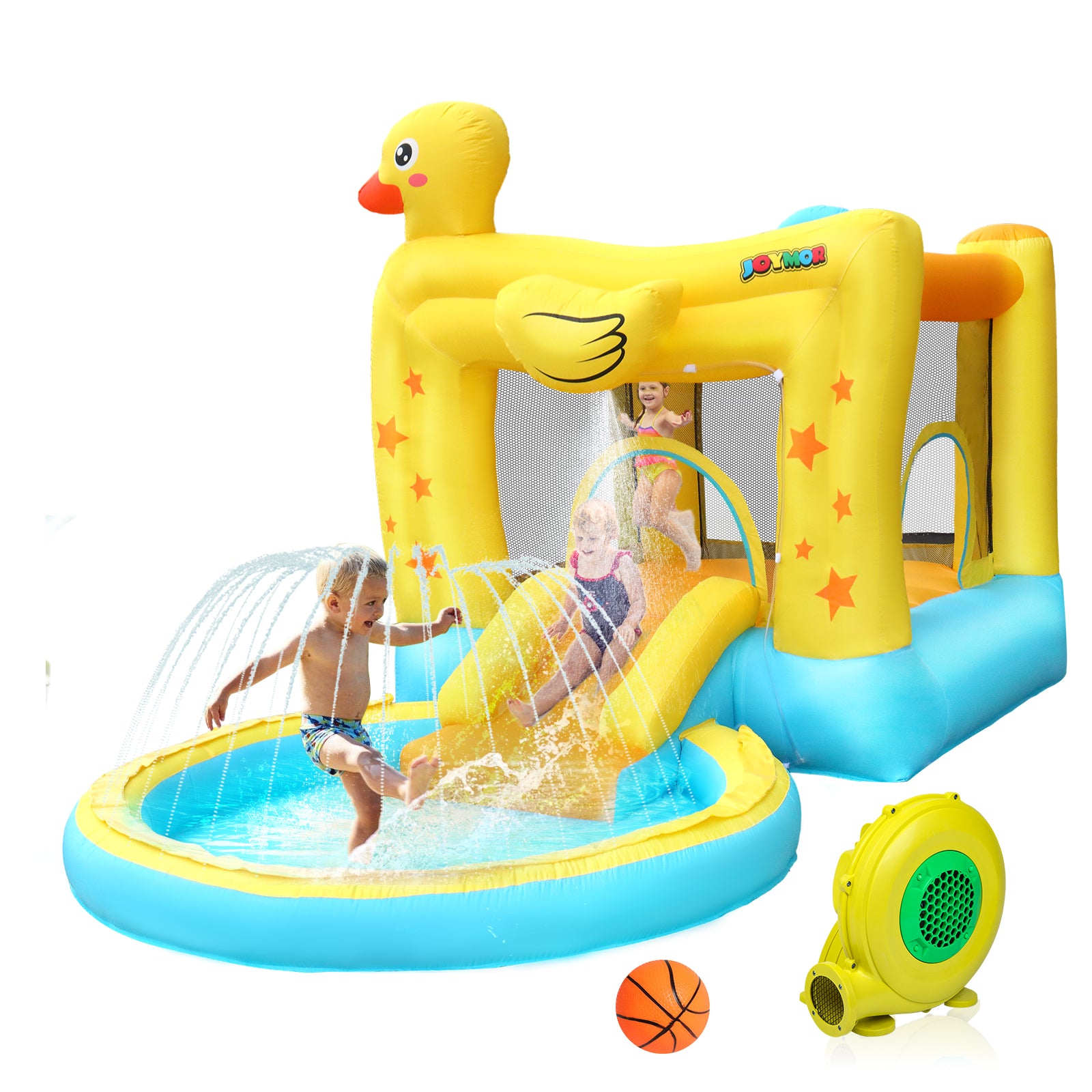 JOYMOR Kids Inflatable Water Slide Park Backyard Outdoor Bouncer House