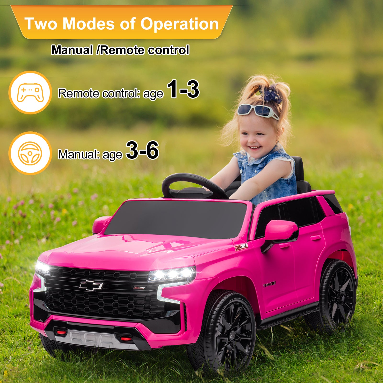 JOYMOR 12V Electric Vehicle Kids Ride On Truck w/Remote Control