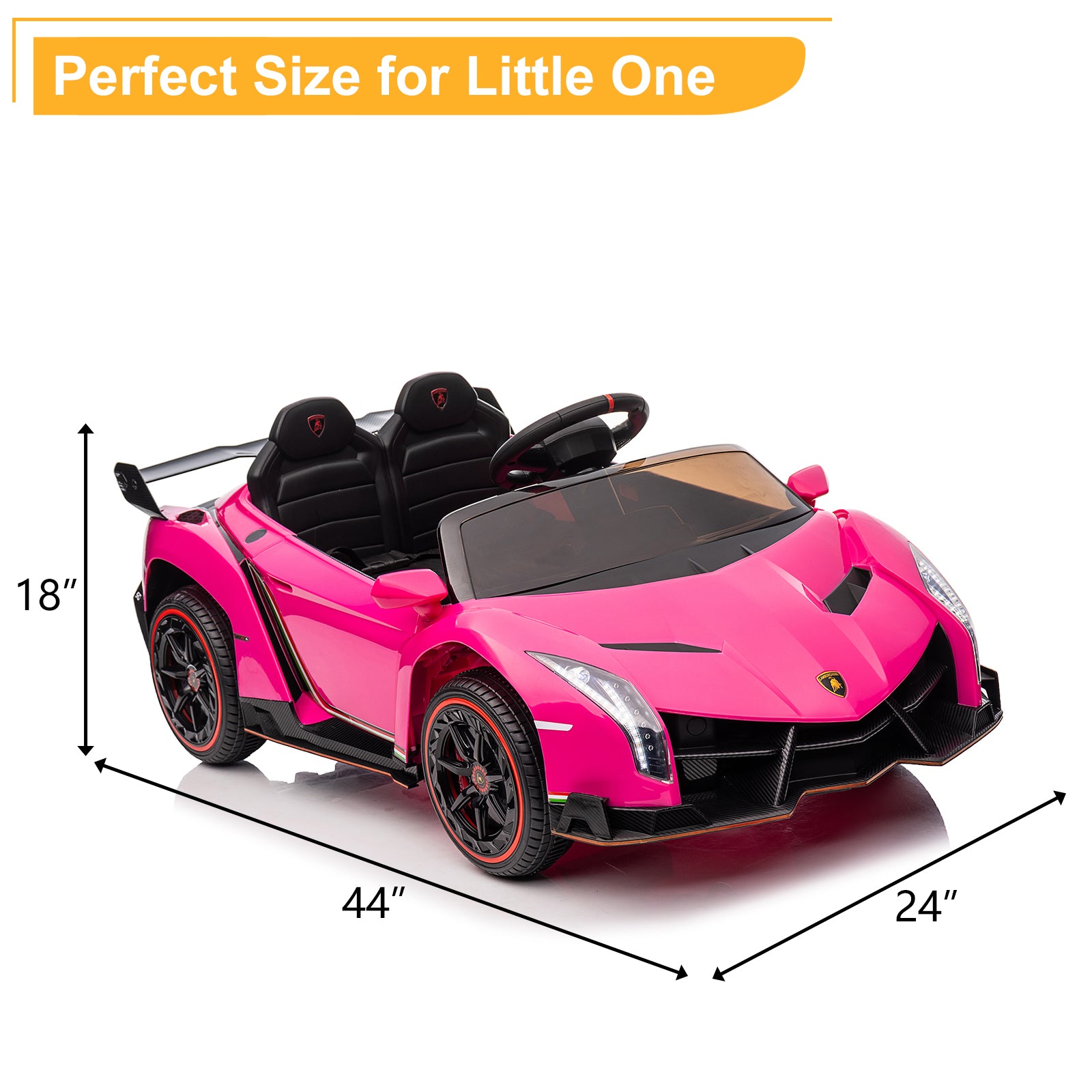 JOYMOR 12V Kids Electric Ride On Car 3 Speed with Remote Control