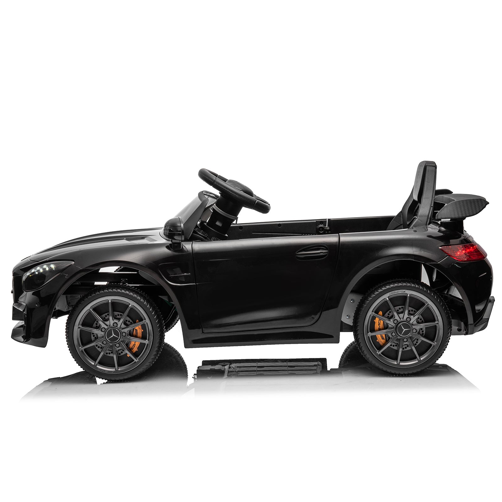 Joymor 12V Kids Ride On Car 2.4G Remote Control, Licensed Mercedes Benz AMG GTR 12V Battery Powered Electric Vehicle