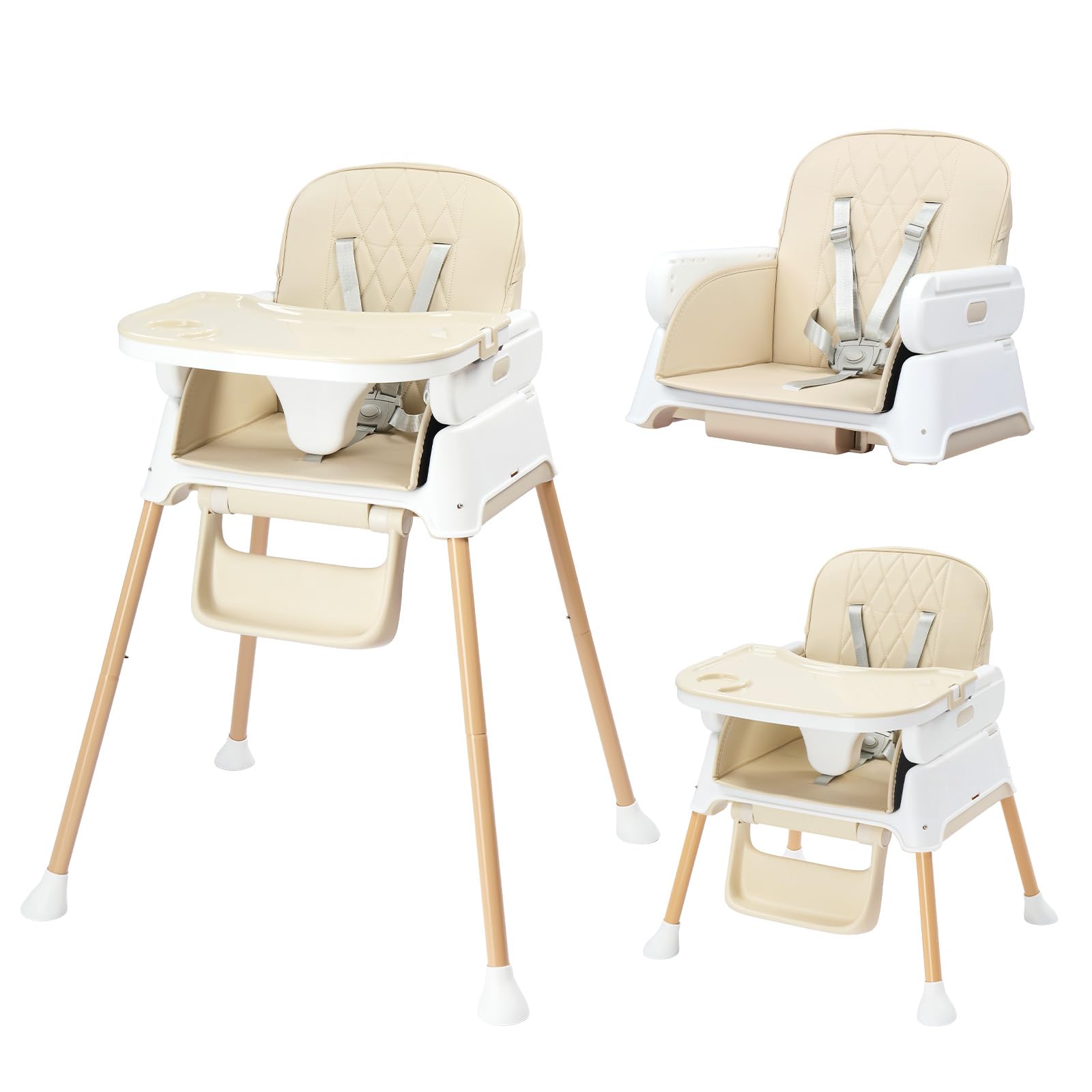 JOYMOR 5 in 1 Baby High Chair Portable Highchair