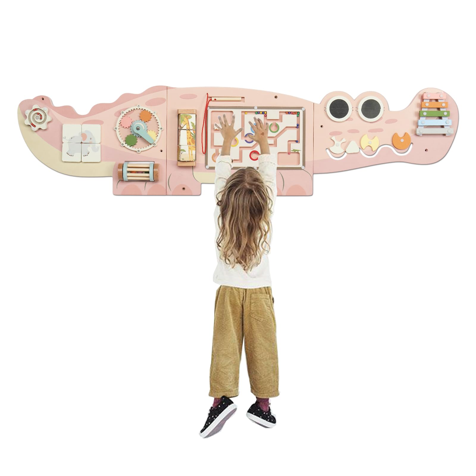 JOYMOR Crocodile Activity Wall Busy Board Panels