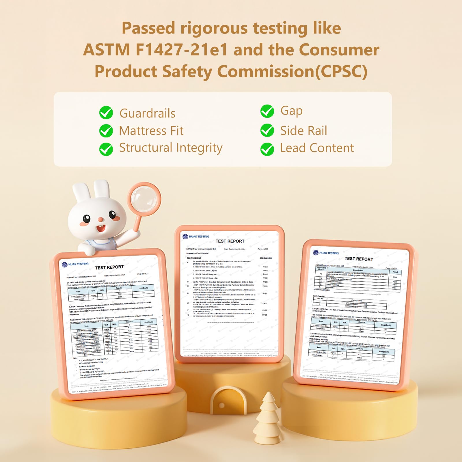 JOYMOR Metal Low Bunk Bed Twin Over Twin Bed Frame