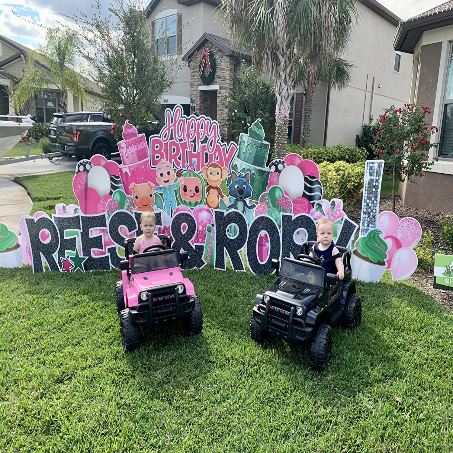 JOYMOR 12V Kids Electric Ride on Truck 2 Speed w/Parent Remote