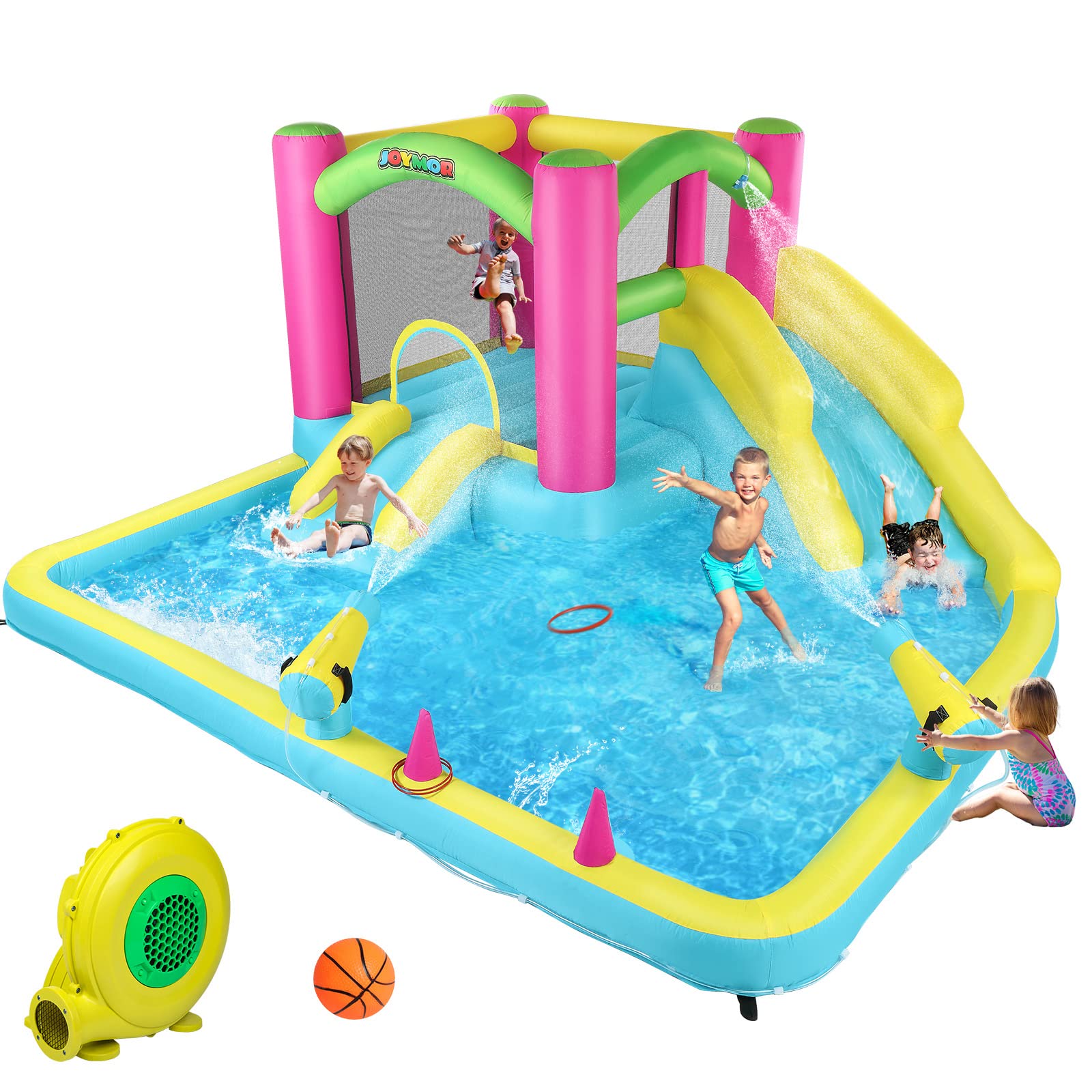 JOYMOR Backyard Inflatable Water Slide Bounce House