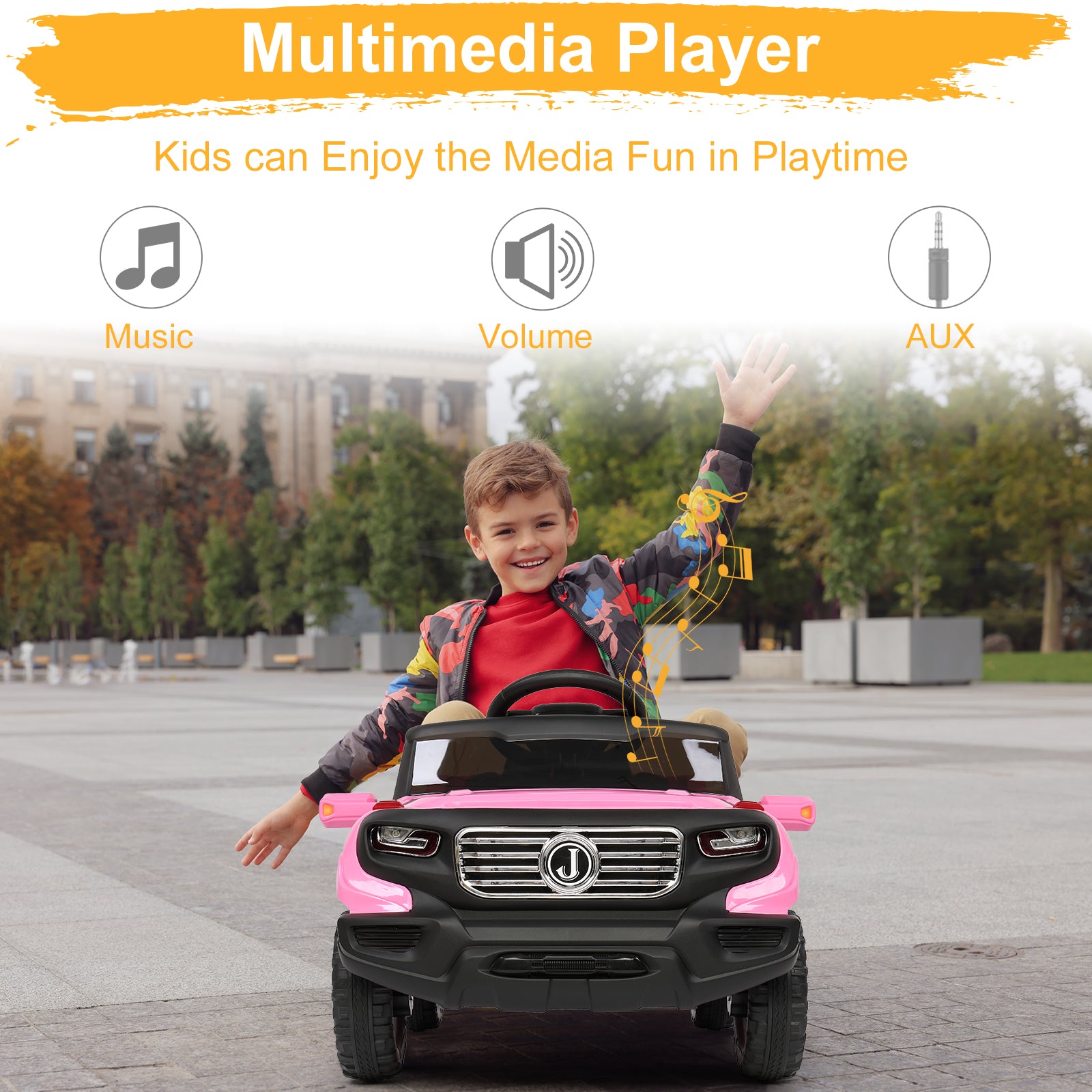 JOYMOR 6V Kids Electric Ride On Cars with Remote