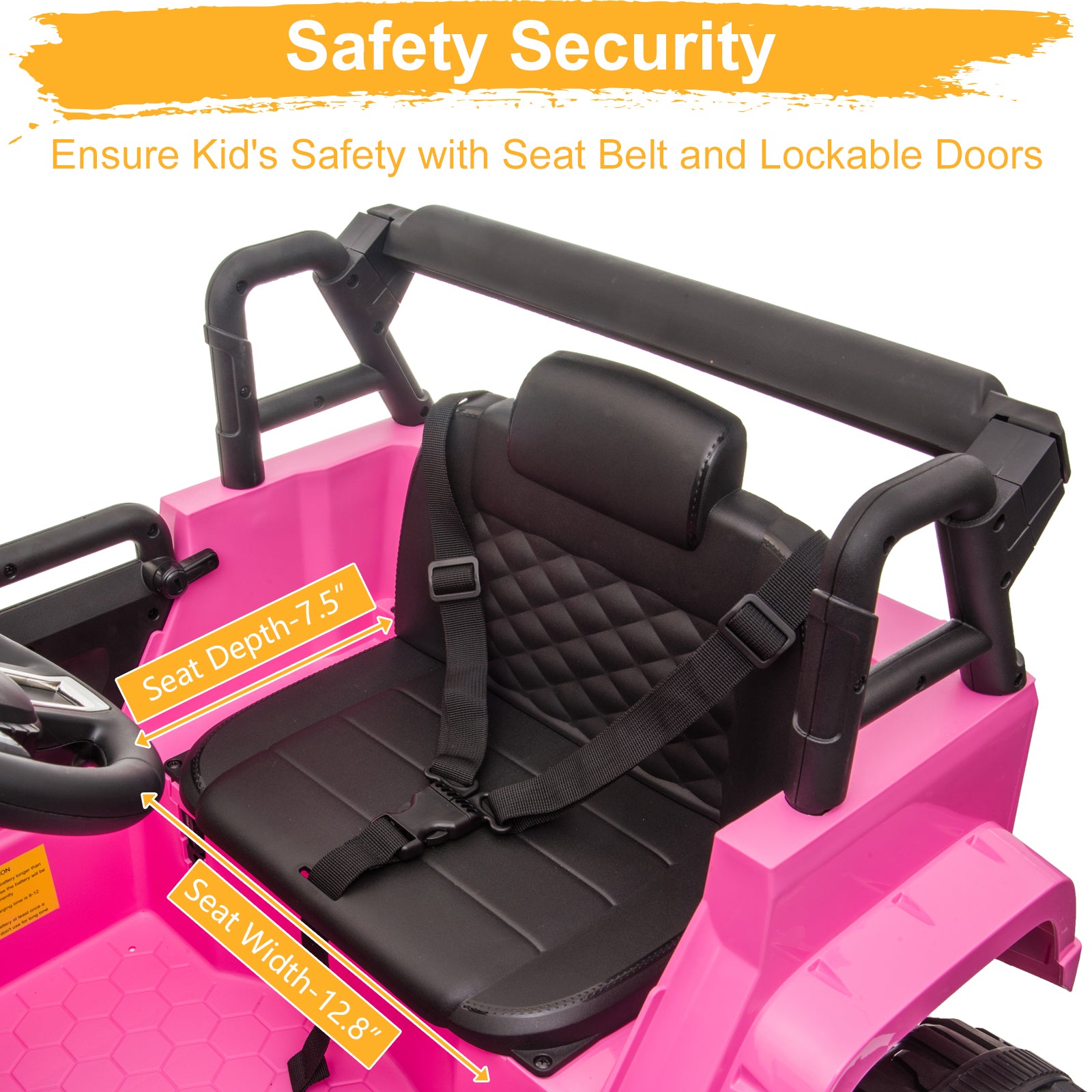 JOYMOR 12V Kids Electric Ride on Truck 2 Speed w/Parent Remote