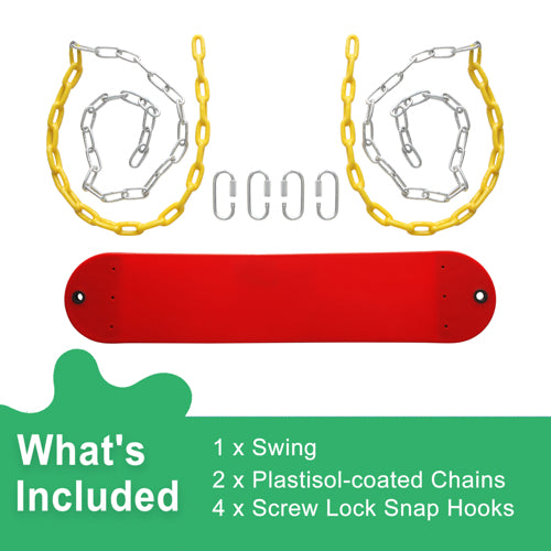 JOYMOR EVA One-Shape Kid Outdoor Swings Red/Pink/Blue