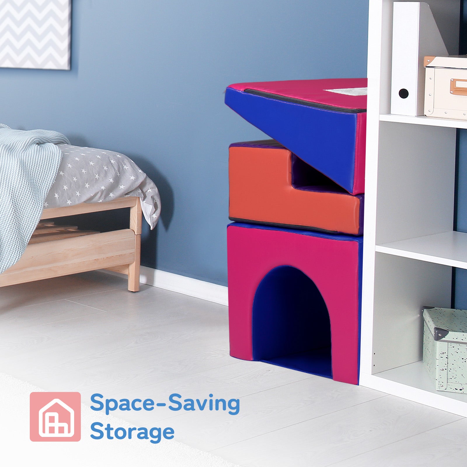 JOYMOR 3-Piece Foam Climbing Blocks Activity Playset