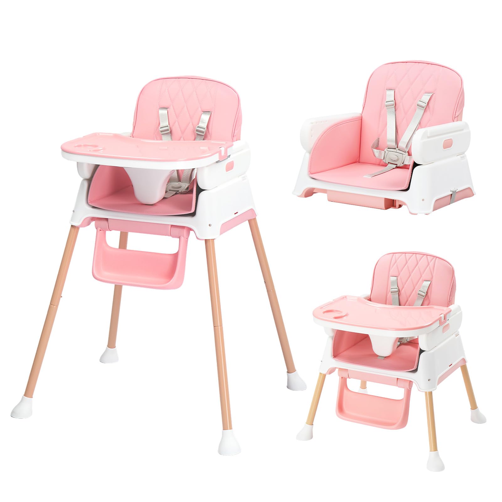 JOYMOR 5 in 1 Baby High Chair Portable Highchair