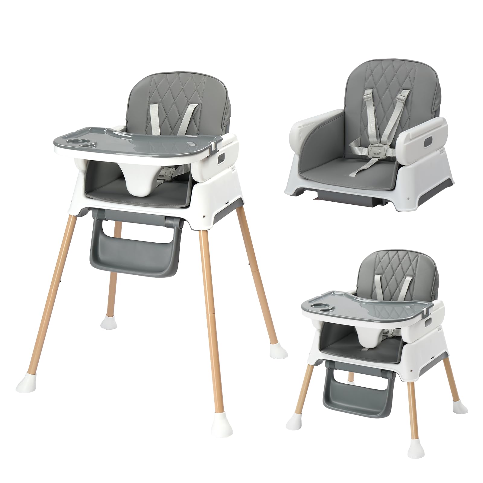 JOYMOR 5 in 1 Baby High Chair Portable Highchair