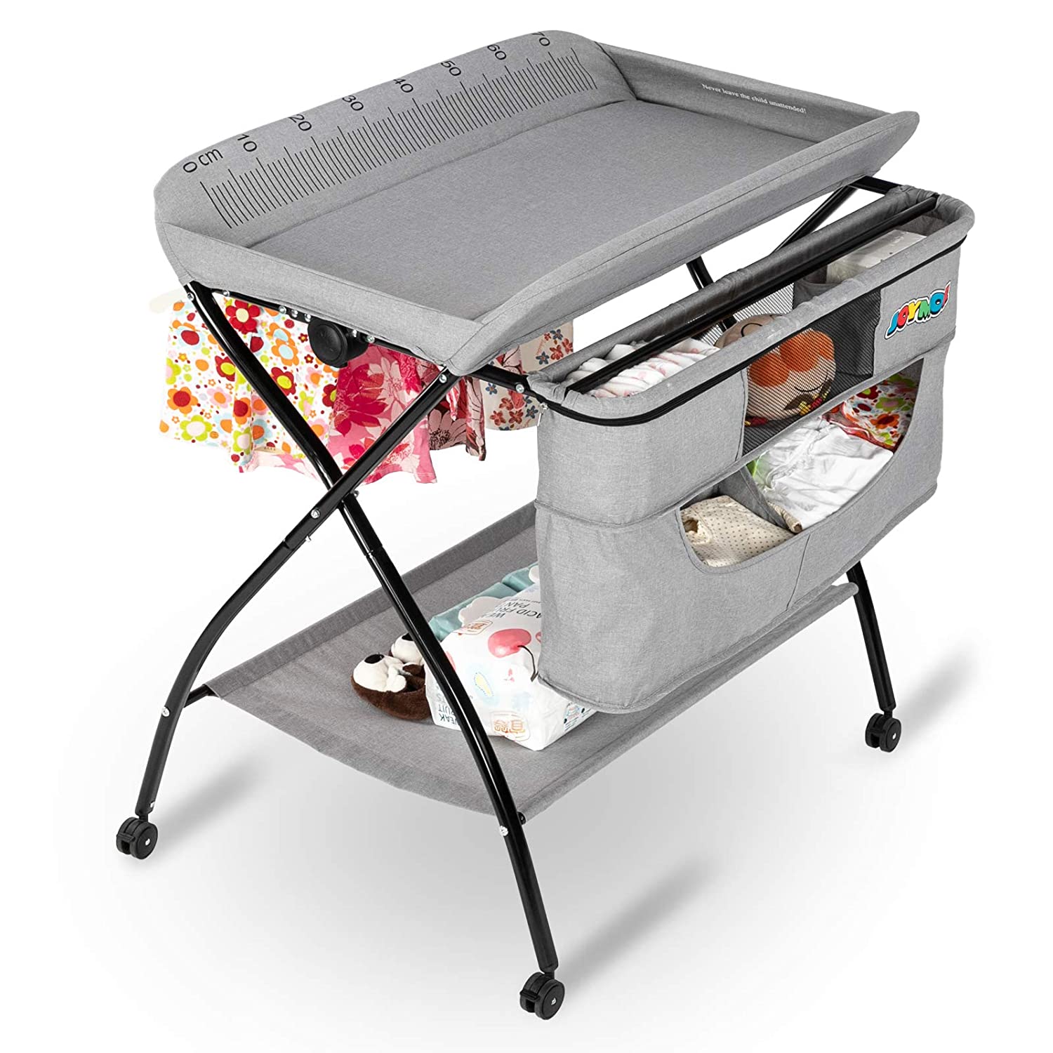 JOYMOR Foldable Mobile Changing Table Organizer